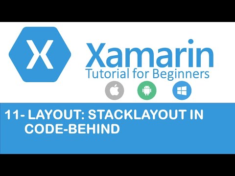 Xamarin Forms #11: Stacklayout in C#