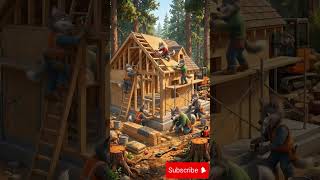 Wolves Construct Their Perfect Woodland House #satisfying #construction