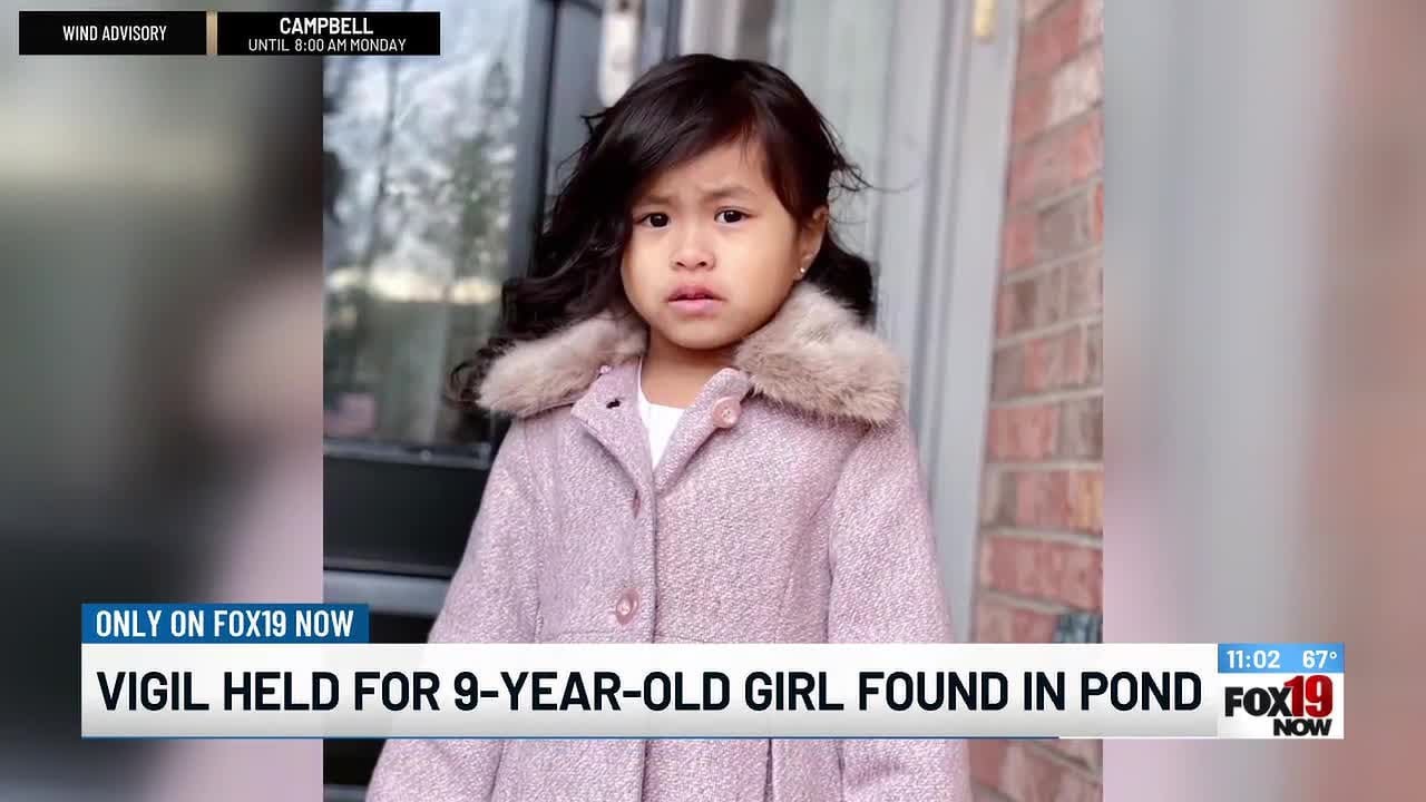 Vigil held for 9-year-old girl found in pond - YouTube