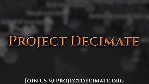 Project Decimate - TRAILER - OFFICIAL LAUNCH IS COMING!