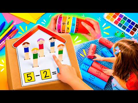 🔢 Let's Play, Count and Create! Colorful Math Activities 🎨