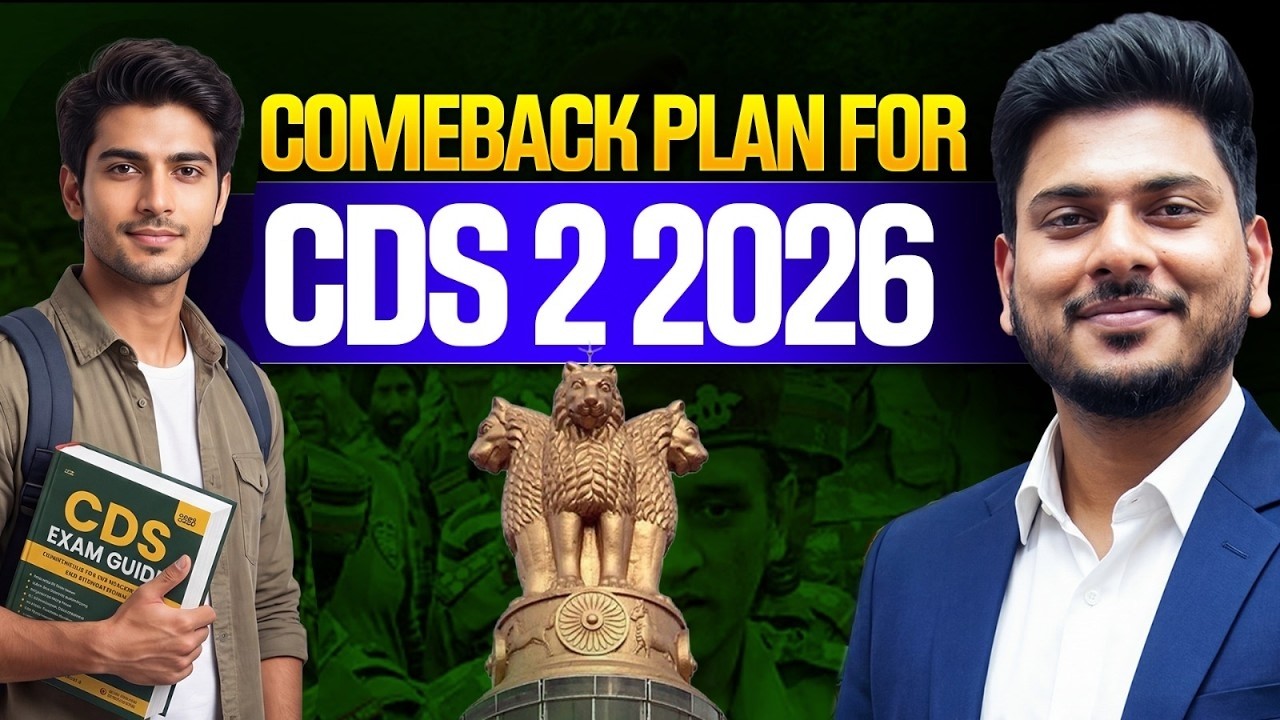 CDS Comeback plan | CDS 2 2026 Study Plan - YouTube