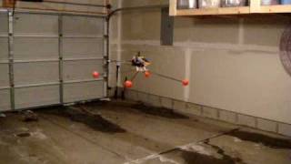 Trex 450 Pro First Hover with training gear