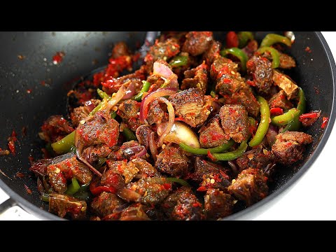 ASUN RECIPE | HOW TO MAKE ASUN: PEPPERED SMOKED GOAT MEAT| SISI JEMIMAH