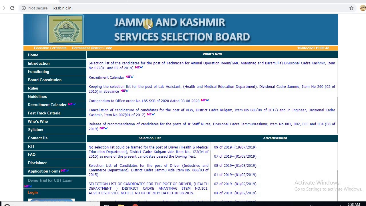 Jkssb Login 4 Of 2020 Jkssb Login 4 Of 2020