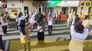 Jaga Kebugaran Personel Rumkit Bhayangkara Tk III Palangka Raya Lakukan Senam AW S3