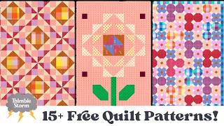 The Cutest FREE Spring Quilt Patterns on the Internet