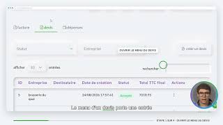 Signer un devis à l'écran — RapidoCRM