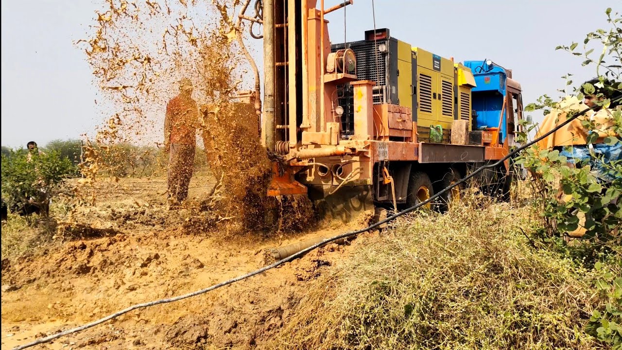 Borewell drilling step Into step | 160 feet deep 10HP water | Borewell water source