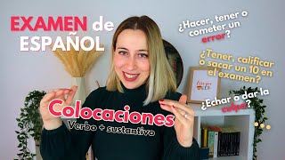 COLOCACIONES en español | EXAMEN de español de colocaciones (verbo + sustantivo)