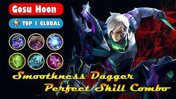 Smoothess Dagger !! Perfect Dagger Combo !! by Gosu Hoon top 1 global Gusion | Mobile legends