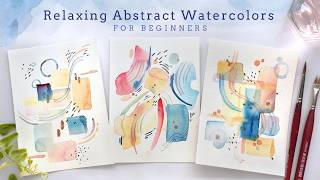 Relaxing watercolor abstract doodles anyone can paint
