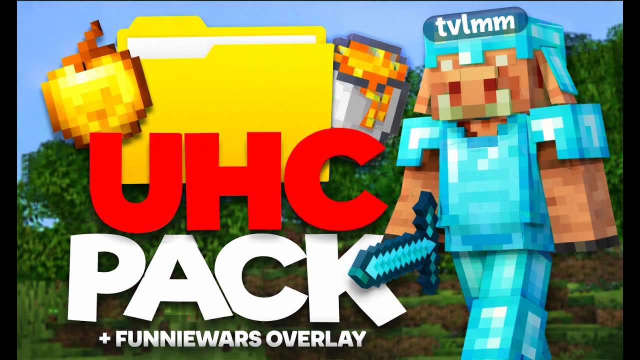 BEST UHC PACKS 1.21+ + FUNNIEWARS OVERLAY TRANSPARENT GUI