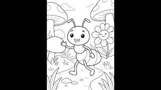 🦋 Bugs & Butterflies Coloring Book for Kids (Printable PDF) | 20 Fun Coloring Pages Ages 3–8