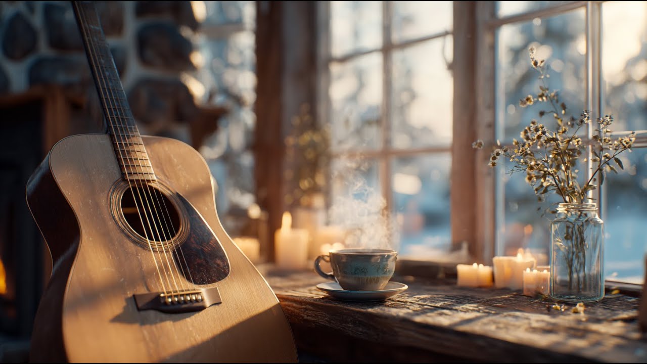 Зимнее солнце и джаз-гитара | Расслабляющая акустическая музыка для работы и чтения