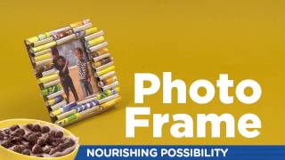How to make a Photo Frame out of a cereal box! | NESQUIK Cereal