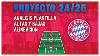 Fichajes BAYERN MUNICH 24/25 || Análisis plantilla y alineación