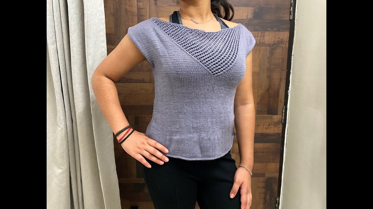 Knitting in Summer with Silk Cotton Thread for Ladies & Girls || सूती रेशमी धागे से बुनाई