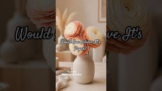 Realistic Ranunculus Made from Crepe Paper