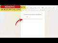 How To Remove Red Horizontal Line In Word Document