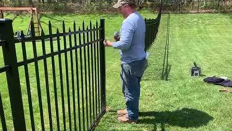 How to Remove Aluminum fence Panel and post without Damage