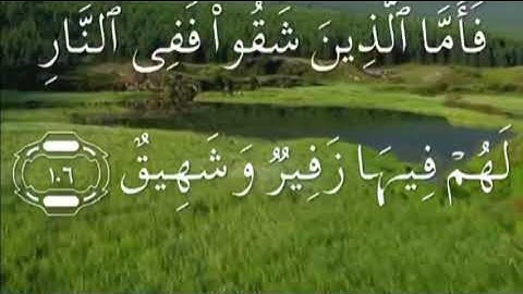 سورة هود صفحة ٢٣٣ مكتوبة مكررة بصوت سعد الغامدي