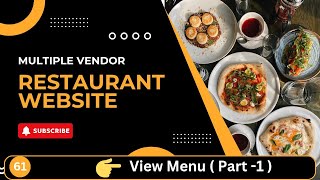 View Menu (Part 1) | Restaurant Website Tutorial | Python + Django | Video 61