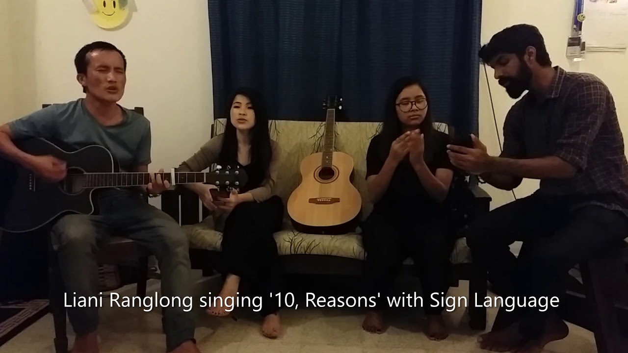 Ranglong Language 10,000 Reasons (COVER) || Sign Language || Liani Ranglong - YouTube