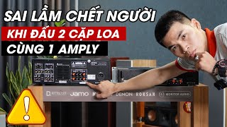 Sai lầm Khi Đấu 2 cặp Loa Cùng 1 Amply cần tránh?