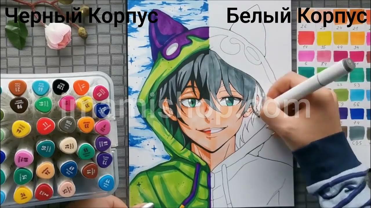 Маркеры белые для скетчинга - YouTube