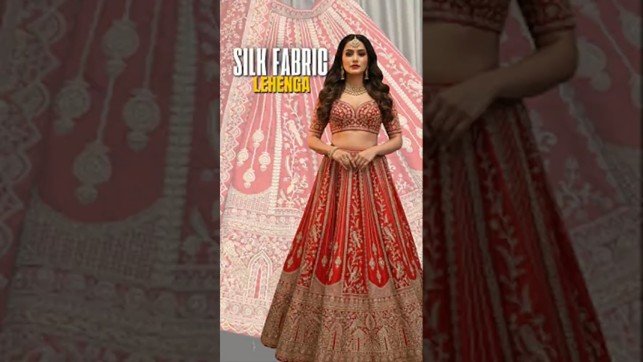 Silk Fabric Lehenga | Cheapest Bridal Lehenga in Chandni Chowk
