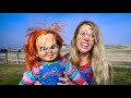 Chucky saves puppy from car ride chase and alien