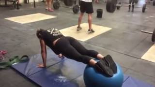 Swiss Ball Plank Hip Extensions