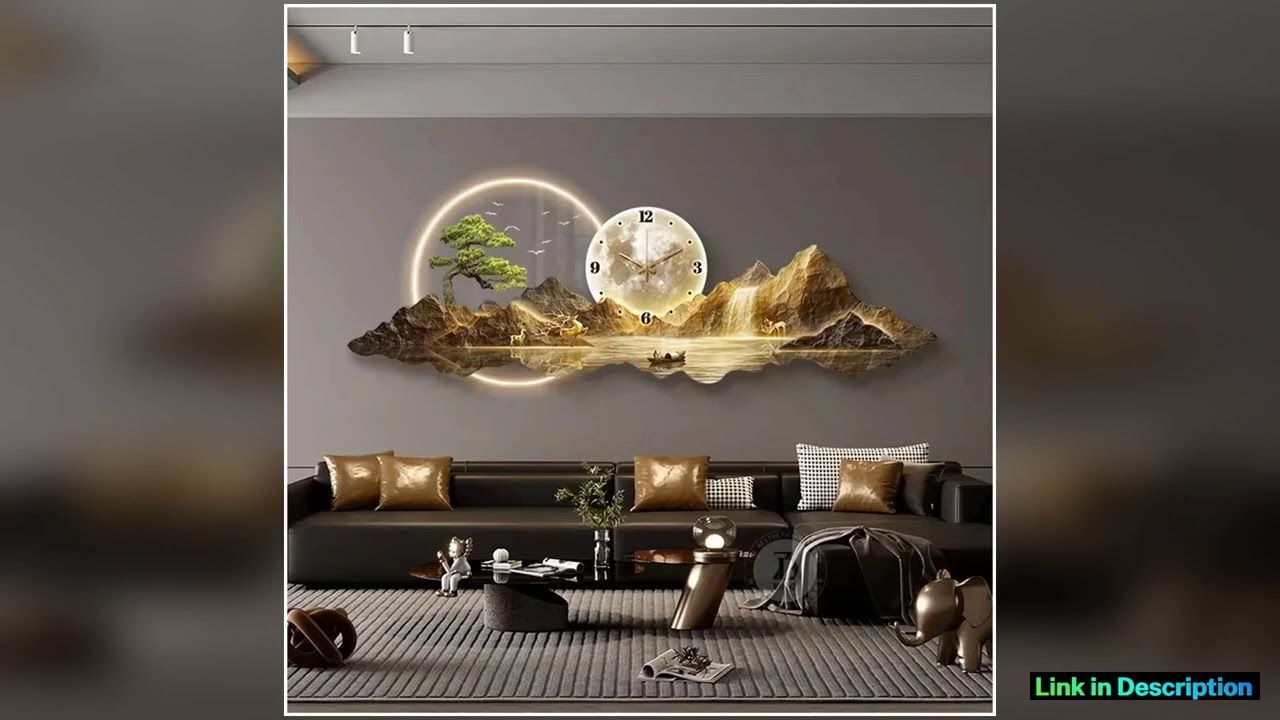 Design Luxury Wall Clocks Living Room Led Aesthetic Minimalist Wall Watch Silent Fashion Nordic Hor
