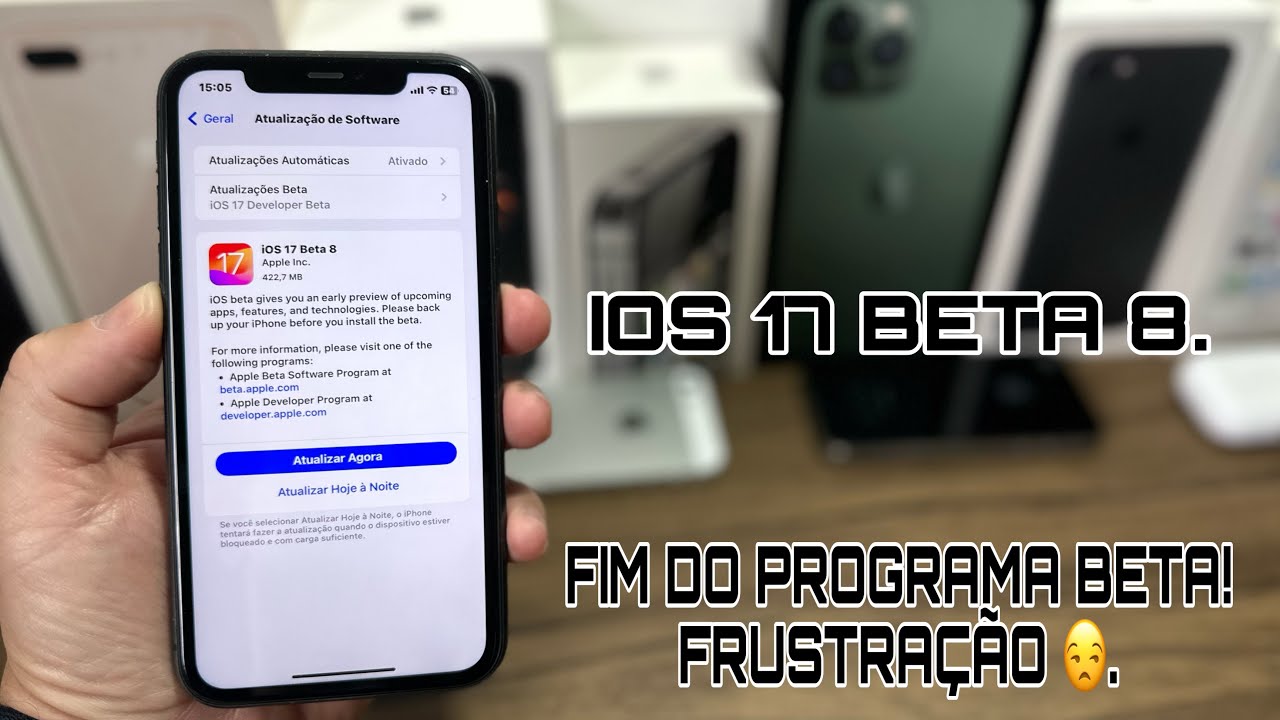 IOS 17 BETA 8! Fim do programa beta! Resumo de tudo é!! Frustração ...