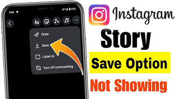 How to fix instagram story save option not showing 2025 | Instagram story save option not showing
