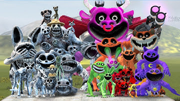 EVOLUTION OF SMILING CRITTERS BULLY BULLITO POPPY PLAYTIME CHAPTER 3 VS MONSTER ZOONOMALY IN GMOD!