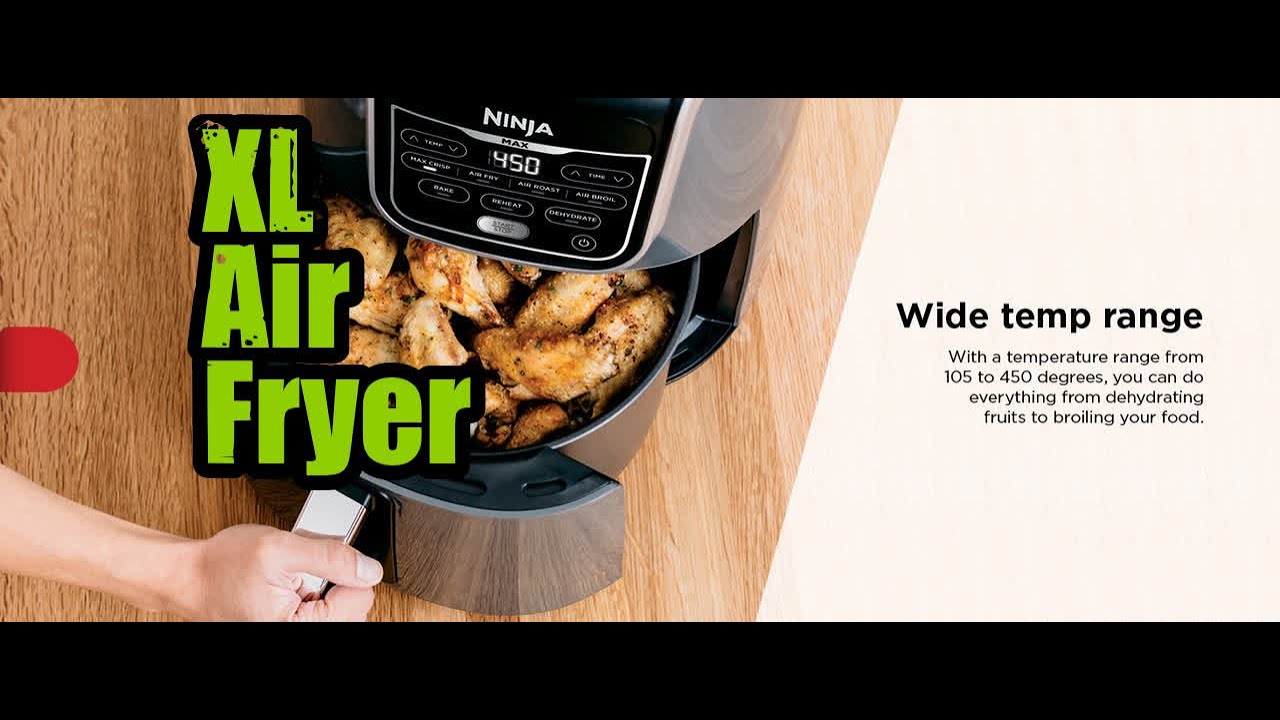 Ninja AF161 Max XL Air Fryer that Cooks Crisps Roasts Bakes Reheats &  Dehydrates 622356559133
