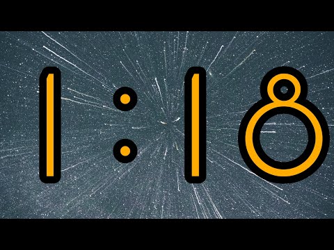 1 Minute and 18 Second Timer ⏰ | Bright big yellow numbers and relaxing background music