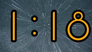 Celebrity 1 Minute and 18 Second Timer ⏰ | Bright big yellow numbers and relaxing background music Profile