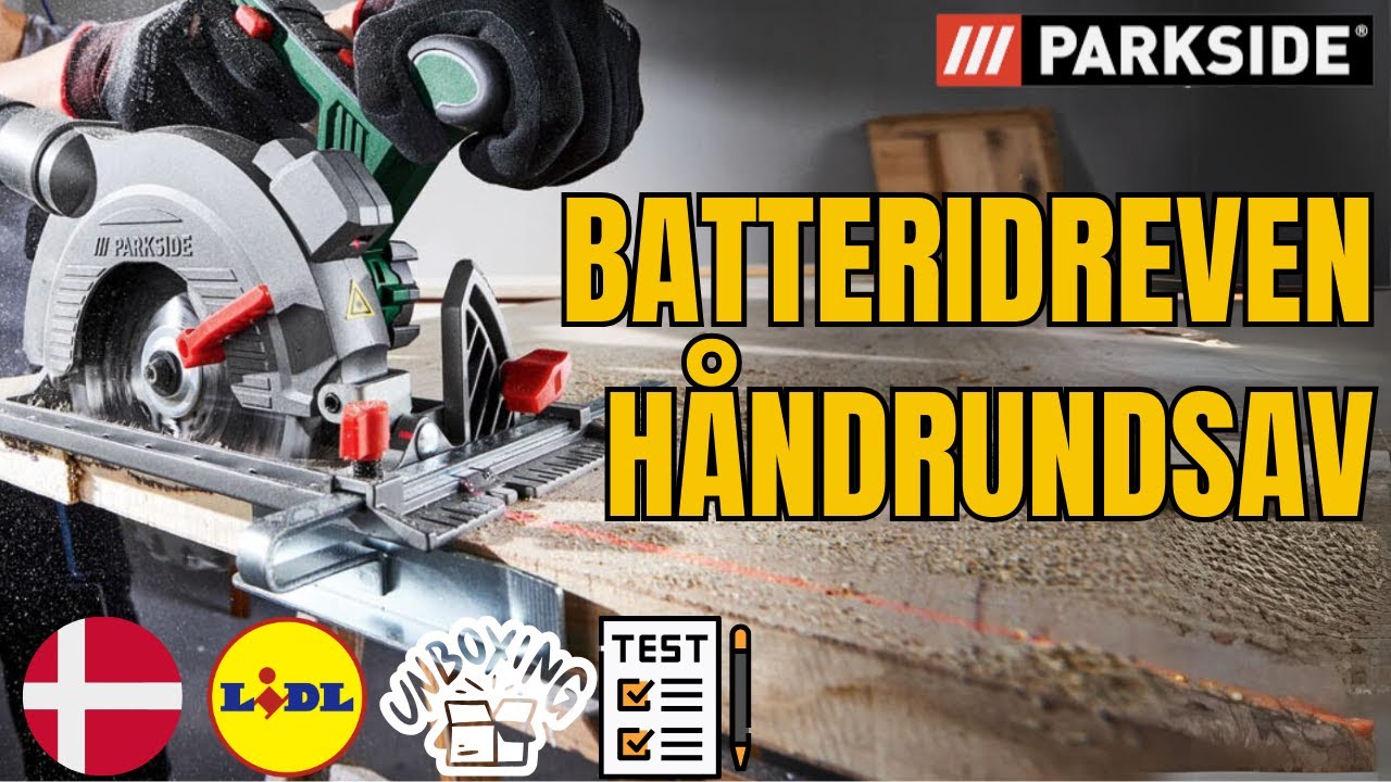 BATTERIDREVEN HÅNDRUNDSAV Parkside PHKSA 20 Li B3 DANSK DANISH DANMARK LIDL
