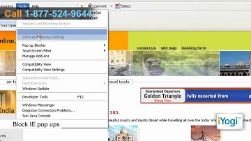 How to block unwanted pop ups from Internet Explorer?