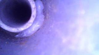 Endoscope view of a defect tube capacitor in the Butternut HF5V Endoscope view of a defect tube capacitor in the Butternut HF5V
