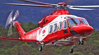 Lufttransport Aw139 Training Low Pass At Stord Airport, May 2026