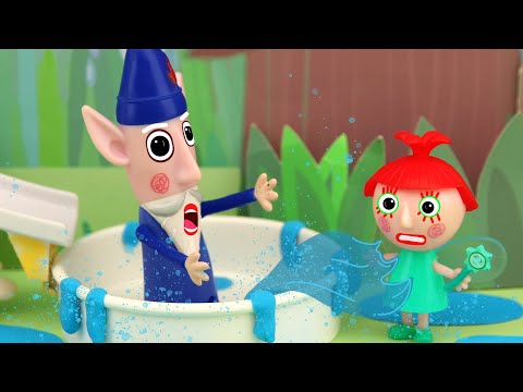 Water slide without water, Ben and Holly, Little Kingdom, 4K