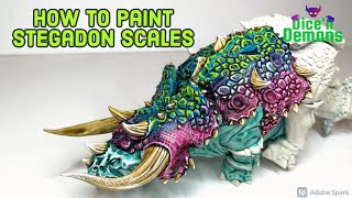 How to paint Stegadon scales