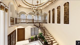 Download Lagu 1 kanal House design | Double height Entrance Design | Royal House  Design MP3