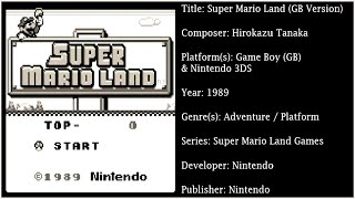 Super Mario Land Gb Soundtrack In Full Hd & 320 Kbps