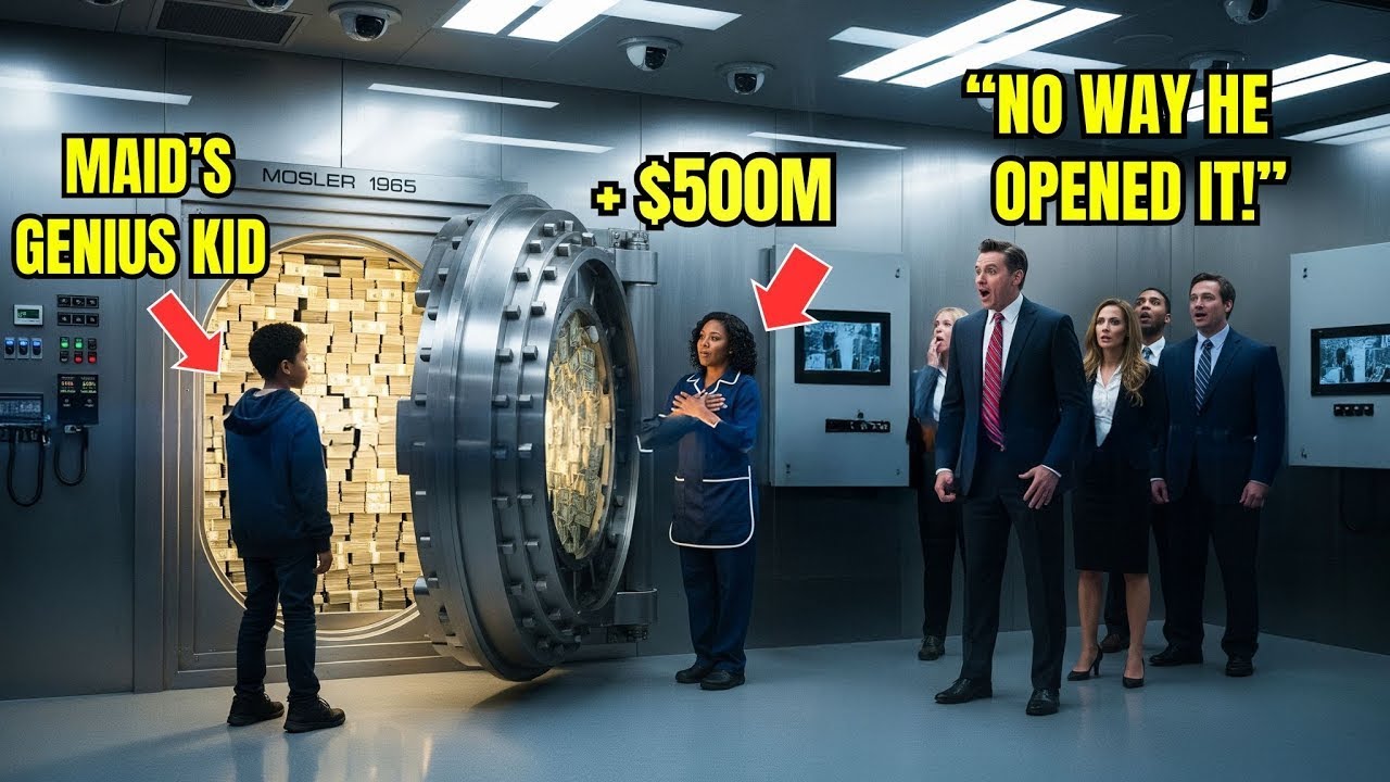 “$500M If You Can Open This Safe” the Billionaire Mocked—Then Black Cleaning Lady’s Son Stunned Him