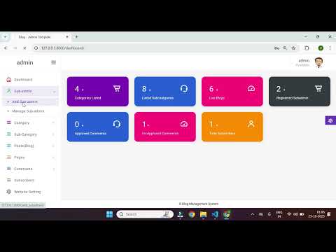 Blog Management System Project using Python Django Sqlite